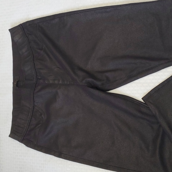 Jen 7 women faux leather pull on pants size 12 - Picture 2 of 13